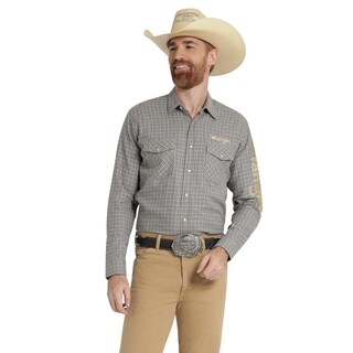 Foto 1 | Foto 1 | Camisa Vaquera Hombre Wrangler Regular Fit Manga Larga 360 Gris