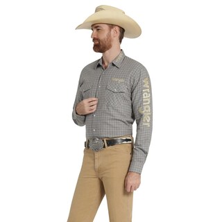 Foto 2 | Foto 2 | Camisa Vaquera Hombre Wrangler Regular Fit Manga Larga 360 Gris