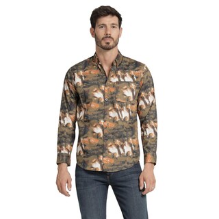 Foto 1 | Foto 1 | Camisa Casual Hombre Lee Ultra Slim Fit 263 Naranja