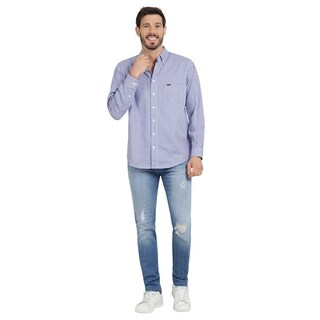 Foto 4 | Foto 4 | Camisa Clásica Hombre Lee Regular Fit 141 Azul