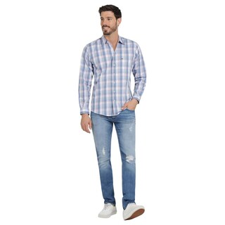 Foto 4 | Foto 4 | Camisa Casual Hombre Lee Slim Fit 223 Azul