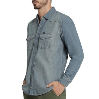 Foto 5 | Foto 5 | Camisa Casual Hombre Lee Slim Fit 244 Azul Marino