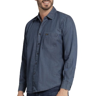 Foto 5 | Foto 5 | Camisa Casual Hombre Lee Slim Fit 253 Azul Marino