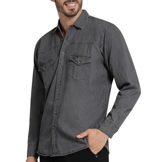 Foto 5 | Foto 5 | Camisa Casual Hombre Lee Slim Fit 261 Negro