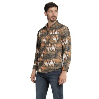 Foto 2 | Foto 2 | Camisa Casual Hombre Lee Ultra Slim Fit 263 Naranja