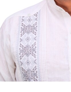 Foto 3 | Foto 3 | Guayabera Teya Artesanal De Lino Manga Larga Para Hombre