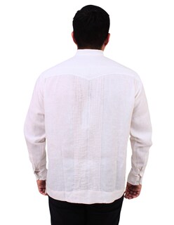 Foto 6 | Foto 6 | Guayabera Teya Artesanal De Lino Manga Larga Para Hombre