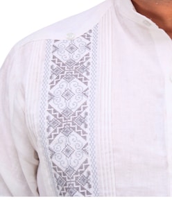 Foto 3 | Foto 3 | Guayabera Teya Artesanal De Lino Manga Larga Para Hombre