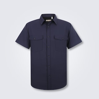 Foto 4 | Foto 4 | Camisa Huggo Valentino Manga Corta Tipo Pescador Azul Marino Hvss115-03