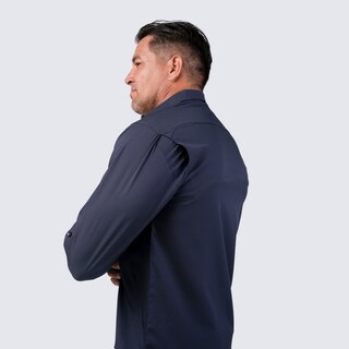 Foto 4 | Foto 4 | Camisa Huggo Valentino Manga Larga Tipo Pescador Azul Marino Hvls114-03