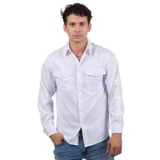 Foto 1 | Foto 1 | Camisa Huggo Valentino Manga Larga Tipo Pescador Blanca Hvls114-01
