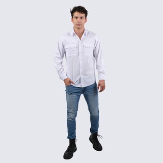 Foto 5 | Foto 5 | Camisa Huggo Valentino Manga Larga Tipo Pescador Blanca Hvls114-01