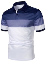 Camiseta De Golf Soly Hux Para Hombre De Manga Corta Azul Y Blanca S - Venta Internacional.