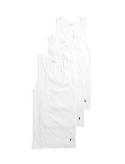 Foto 1 | Foto 1 | Pack De 3 Camisetas Polo Ralph Lauren Classic Fit Con Efecto Absorbente - Venta Internacional.