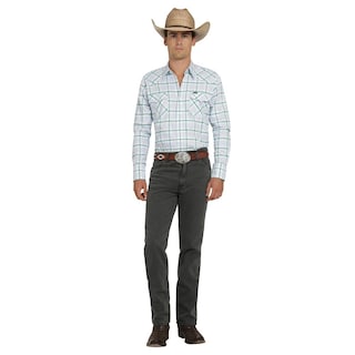 Foto 4 | Foto 4 | Camisa Vaquera Wrangler Hombre Painted Desert Regular Manga Larga 494 Verde