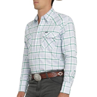 Foto 5 | Foto 5 | Camisa Vaquera Wrangler Hombre Painted Desert Regular Manga Larga 494 Verde