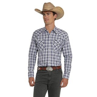 Foto 1 | Foto 1 | Camisa Vaquera Wrangler Hombre Painted Desert Regular Manga Larga 467 Azul Marino