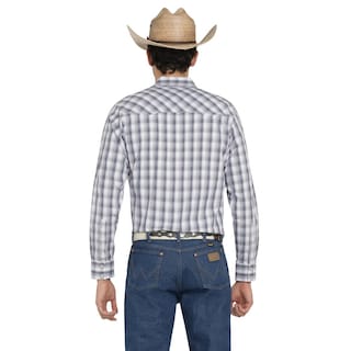 Foto 3 | Foto 3 | Camisa Vaquera Wrangler Hombre Western Fashion Slim Manga Larga 471 Azul
