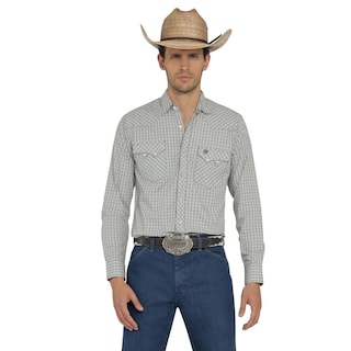 Foto 1 | Foto 1 | Camisa Vaquera Wrangler Hombre Western Fashion Slim Manga Larga 947 Azul