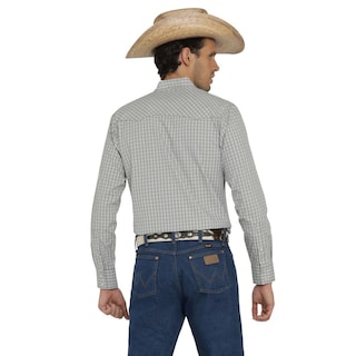 Foto 3 | Foto 3 | Camisa Vaquera Wrangler Hombre Western Fashion Slim Manga Larga 947 Azul
