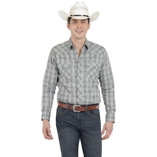 Foto 1 | Foto 1 | Camisa Vaquera Wrangler Hombre Western Fashion Slim Manga Larga 931 Azul