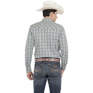 Foto 3 | Foto 3 | Camisa Vaquera Wrangler Hombre Western Fashion Slim Manga Larga 931 Azul