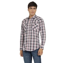 Camisa Vaquera Wrangler Hombre Painted Desert Regular Manga Larga 468 Blanco