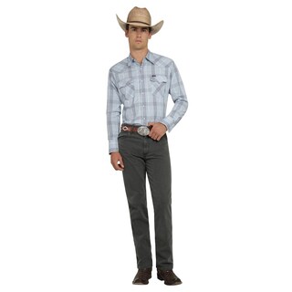 Foto 4 | Foto 4 | Camisa Vaquera Wrangler Hombre Painted Desert Regular Manga Larga 517 Gris