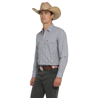 Foto 2 | Foto 2 | Camisa Vaquera Wrangler Hombre Western Fashion Slim Manga Larga 451 Azul