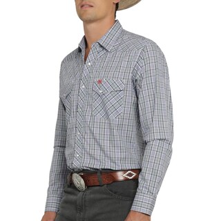 Foto 5 | Foto 5 | Camisa Vaquera Wrangler Hombre Western Fashion Slim Manga Larga 451 Azul