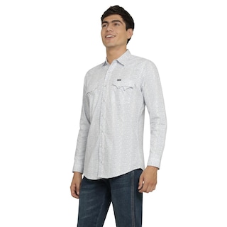 Foto 2 | Foto 2 | Camisa Vaquera Wrangler Hombre 20 Extreme Slim Manga Larga 816 Blanco