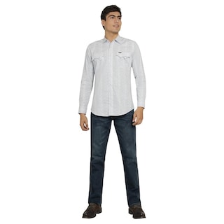 Foto 4 | Foto 4 | Camisa Vaquera Wrangler Hombre 20 Extreme Slim Manga Larga 816 Blanco