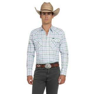 Foto 1 | Foto 1 | Camisa Vaquera Wrangler Hombre Painted Desert Regular Manga Larga 494 Verde