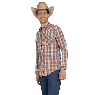 Foto 2 | Foto 2 | Camisa Vaquera Wrangler Hombre Western Fashion Slim Manga Larga 929 Gris