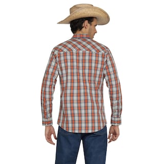 Foto 3 | Foto 3 | Camisa Vaquera Wrangler Hombre Western Fashion Slim Manga Larga 929 Gris