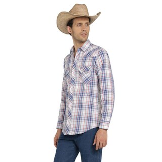 Foto 1 | Foto 1 | Camisa Vaquera Wrangler Hombre Western Fashion Slim Manga Larga 948 Azul