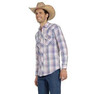 Foto 2 | Foto 2 | Camisa Vaquera Wrangler Hombre Western Fashion Slim Manga Larga 948 Azul
