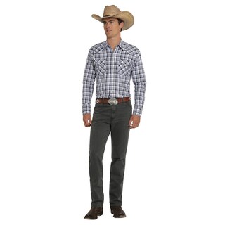 Foto 4 | Foto 4 | Camisa Vaquera Wrangler Hombre Painted Desert Regular Manga Larga 467 Azul Marino