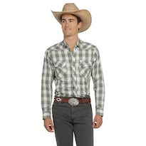 Camisa Vaquera Wrangler Hombre Western Fashion Slim Manga Larga 926 Violeta