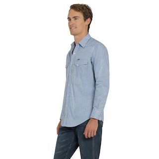 Foto 2 | Foto 2 | Camisa Vaquera Wrangler Hombre 20 Extreme Slim Manga Larga 815 Azul