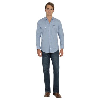 Foto 4 | Foto 4 | Camisa Vaquera Wrangler Hombre 20 Extreme Slim Manga Larga 815 Azul