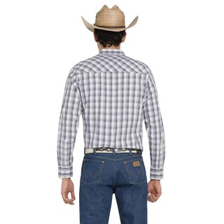 Foto 3 | Foto 3 | Camisa Vaquera Wrangler Hombre Western Fashion Slim Manga Larga 471 Azul