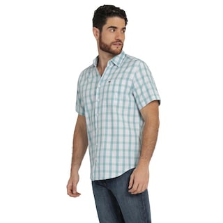 Foto 1 | Foto 1 | Camisa Lee Hombre Quality Genuine Slim Fit Manga Corta 834 Verde