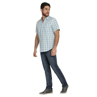 Foto 4 | Foto 4 | Camisa Lee Hombre Quality Genuine Slim Fit Manga Corta 834 Verde