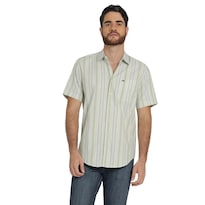 Camisa Lee Hombre Quality Genuine Slim Fit Manga Corta 839 Verde