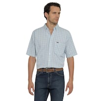 Camisa Lee Hombre Classic Regular Manga Corta 828 Azul