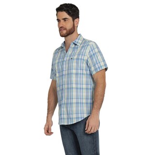 Foto 2 | Foto 2 | Camisa Lee Hombre Quality Genuine Slim Fit Manga Corta 803 Azul