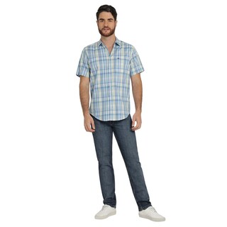 Foto 4 | Foto 4 | Camisa Lee Hombre Quality Genuine Slim Fit Manga Corta 803 Azul