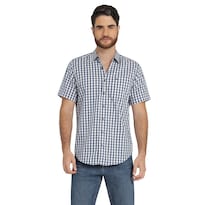 Camisa Lee Hombre Quality Genuine Slim Fit Manga Corta 835 Azul Marino
