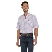 Camisa Lee Hombre Classic Regular Manga Corta 830 Azul